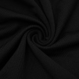 Solid Color Long Sleeve Bandage Dress GDSF-D25DS527