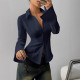 Long Sleeve Solid Color Shirt GSRX-648