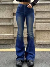 Retro Low Rise Flare Jeans GXJF-240606