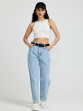 High Waist Straight Jeans GYXN-20613