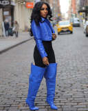 Zipper PU Leather Solid Color Jackets CM-9541