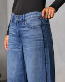Casual Washed Loose Straight Jeans GYAN-89340
