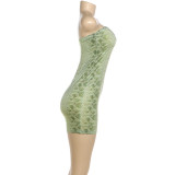 Snake Print Tube Top Dress GSLF-K25D86114