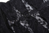 Lace Hollow Out Flare Sleeve Jumpsuit GSLF-K25S86738