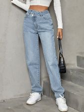 Casual High Waist Loose Jeans GYXN-35208
