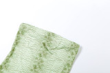 Snake Print Tube Top Dress GSLF-K25D86114
