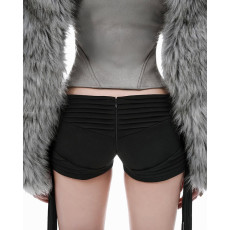 Zipper Long Sleeve Furzzy Patchwork Jackets GSLF-K25C83769