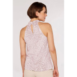 Plus Size Sleeveless Sequin Slim Tops GYOM-8918