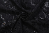 Lace Hollow Out Flare Sleeve Jumpsuit GSLF-K25S86738