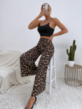 Leopard Print Loose Wide Leg Pants GYXN-52393