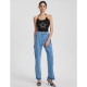 Retro High-Waisted Split Straight Jeans GYXN-15160