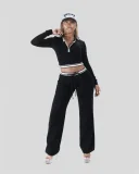 Long Sleeve Contrast Color Two Piece Pants Set YWXS-K25L1447