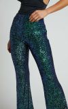 Plus Size Fashion Sequin Flare Pants GYOM-8916