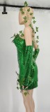 Halloween Sequined Sexy Performance Evening Dress With Gloves GYOM-8873