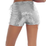 Hollow Out Sequin Tie Up Shorts GYOM-8864