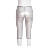 Sexy Skinny See Through Seven-Tenths Pants GDSF-Q25PT431