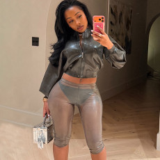 Sexy Skinny See Through Seven-Tenths Pants GDSF-Q25PT431