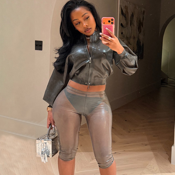 Sexy Skinny See Through Seven-Tenths Pants GDSF-Q25PT431