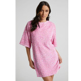 Plus Size V Neck Backless Sequin Mini Dress GYOM-8921