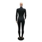 Long Sleeve Hot Drill Tight Jumpsuit CYA-901649