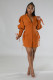 Fashion Tie Up Mid-Length Blazer GRNH-7157