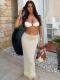 Solid Color Tassel Long Skirt GQNF-Y00271DM