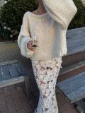 Reversible Bow-Tie Tie Cardigan Sweater Jacket GQNF-Y00281CM