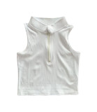 Solid Color V Neck Tight Tank Top GFCF-1289