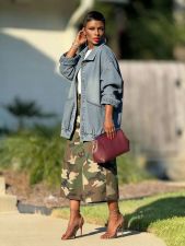 Long Sleeve Loose Denim Coats GYLN-8998