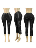 Hot-stamped Solid Color Shorts & Seven-Tenths Pants CH-25068