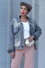 Loose Lapel Long Sleeve Denim Jackets GYLN-9090