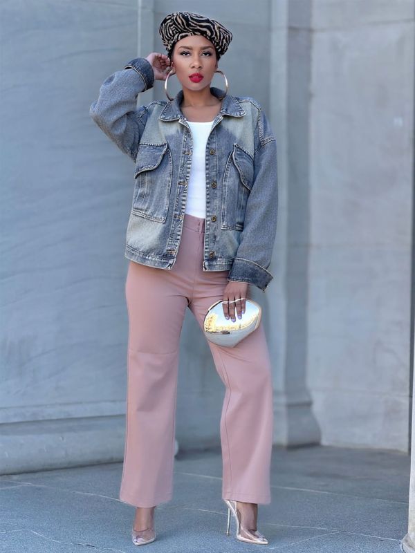 Loose Lapel Long Sleeve Denim Jackets GYLN-9090