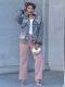 Loose Lapel Long Sleeve Denim Jackets GYLN-9090