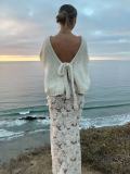 Reversible Bow-Tie Tie Cardigan Sweater Jacket GQNF-Y00281CM