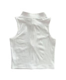 Solid Color V Neck Tight Tank Top GFCF-1289