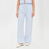 Sleevless Bow-tie Stripes Two Piece Pants Set GQNF-Y00261SD