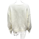 Single-breasted Loose Knits Sweater GQNF-Y00262CM
