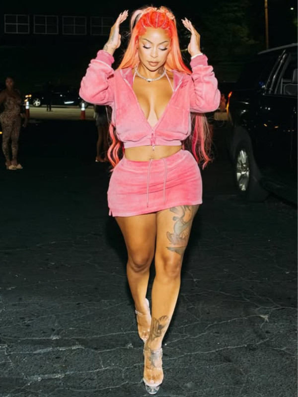 Solid Color Hooded Long Sleeve Skirt 2 Piece Set GQNF-Y00253SC