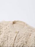 Knits Tassel Long Sleeve Button Coats GQNF-F00121CM