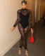Lace Patchwork Sexy Hollow Out Jumpsuit GQNF-F00231QL