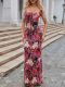 Floral Print Spaghetti Strap Maxi Dress GQNF-Y00203DC