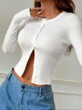 Flare Long Sleeve Knits Cardigan Tops GQNF-F00125TM