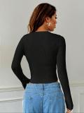 Flare Long Sleeve Knits Cardigan Tops GQNF-F00125TM