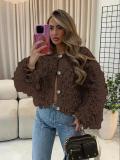 Knits Tassel Long Sleeve Button Coats GQNF-F00121CM