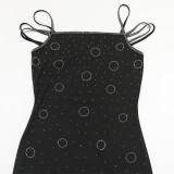 Sexy Hot Drill Solid Color Maxi Dress CYA-902100