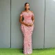 Velour Sequin Sleeveless Maxi Dress CYA-902069
