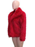Faux Fur Collar Long Sleeve Short Jacket SH-391330