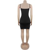 Mesh Hot Drill Long Sleeve Mini Dress BY-7601