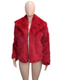Faux Fur Collar Long Sleeve Short Jacket SH-391330