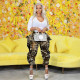 Camouflage Print Irregular Ruffles Pant LSD-2640